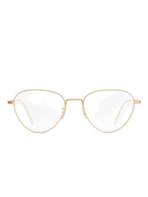 KHAITE oval-frame glasses - Gold