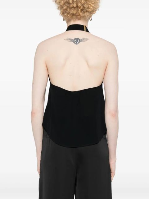 PINKO Tantalo halterneck top - Black