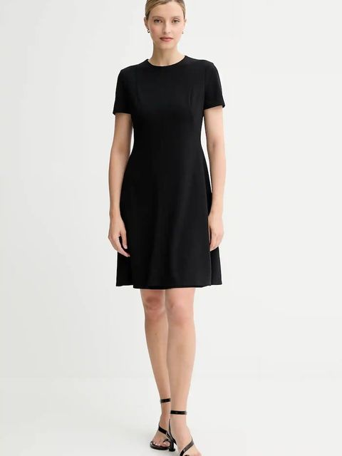 Calvin Klein sukienka kolor czarny mini rozkloszowana LV044C064G