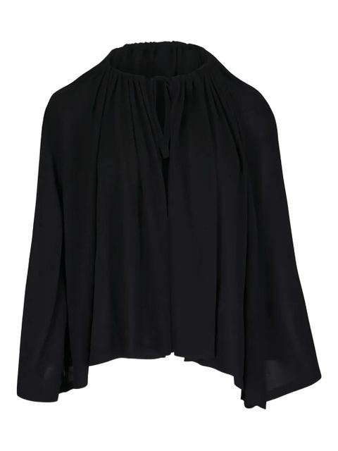 TOTEME drawstring-fastening cape - Black