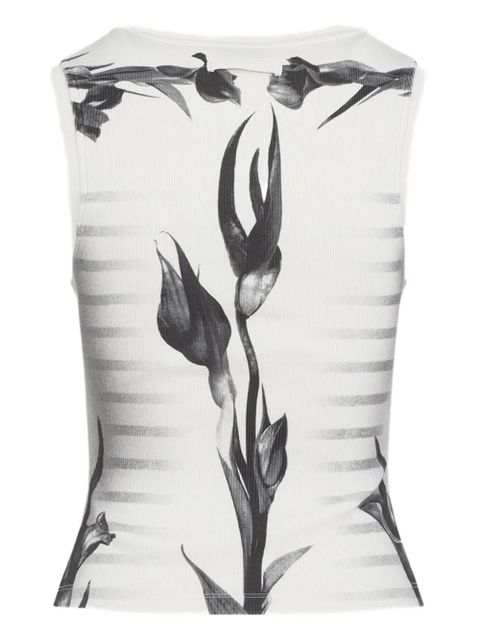 Jean Paul Gaultier floral-print top - White - zdjęcie produktu nr 2