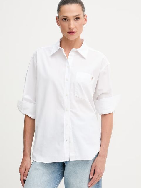 Calvin Klein Jeans koszula damska bawełniana - zdjęcie produktu nr 2