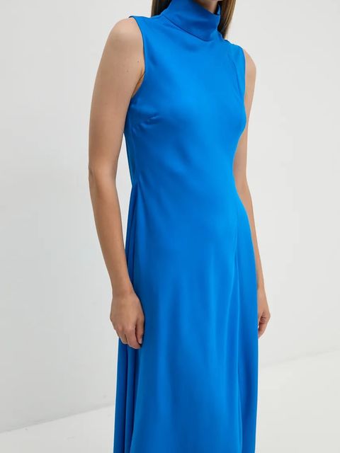 2NDDAY sukienka Albarra kolor niebieski midi rozkloszowana 2245126280