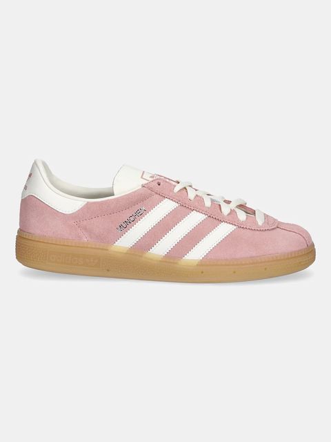 adidas Originals sneakersy zamszowe Muenchen damskie kolor różowy JS3992