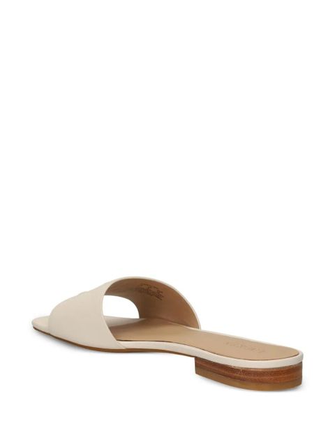 Lauren Ralph Lauren embossed logo sandals - White