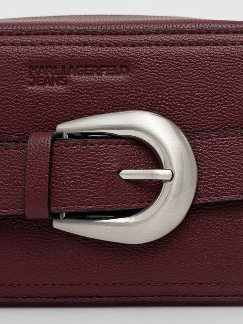 Karl Lagerfeld Jeans torebka kolor bordowy A4W30144