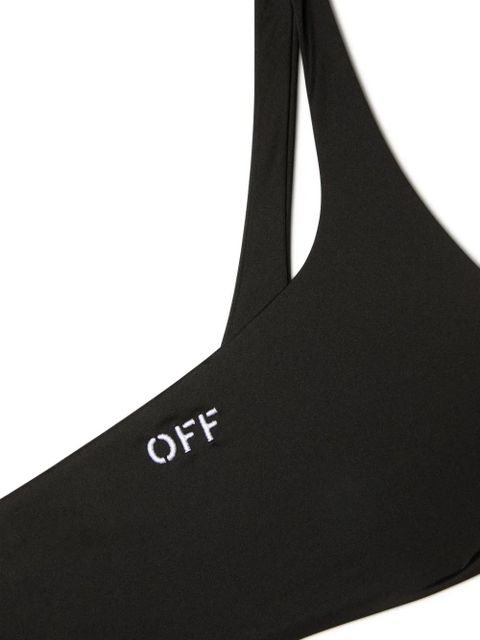 Off-White logo-stamp bikini - Black