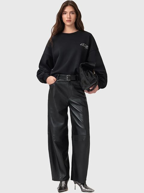 AllSaints bluza bawełniana REEL damska kolor czarny wzorzysta W020JD