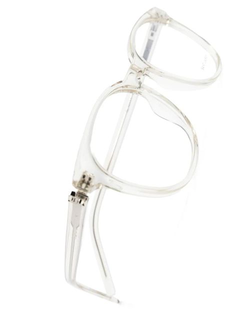 Saint Laurent Eyewear transparent-frame design glasses - Neutrals