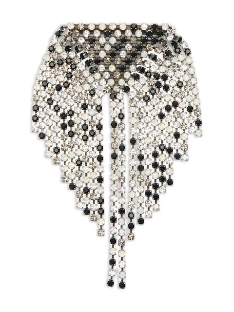 ISABEL MARANT Faye crystal-embellished brooch - Silver - zdjęcie produktu nr 1
