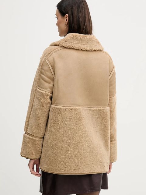 Pedro del Hierro kurtka kolor zielony przejściowa oversize 7522244