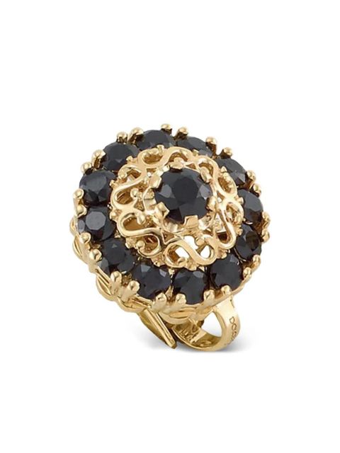 Dolce & Gabbana 18K yellow gold Sicily black sapphire earrings - zdjęcie produktu nr 2