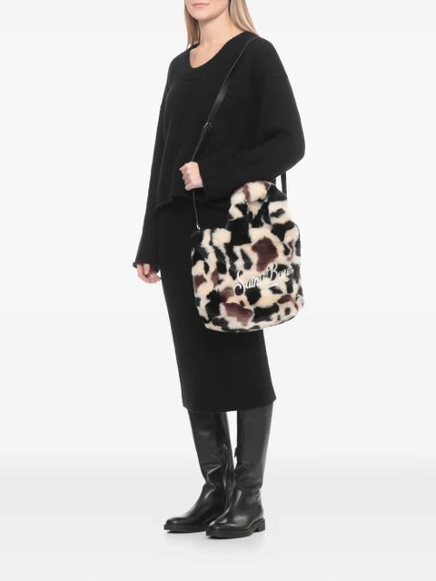 MC2 Saint Barth Colette Soft Fur cow-pattern removable-strap tote bag - Neutrals