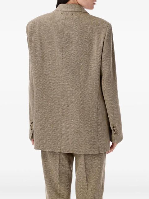 Golden Goose herringbone blazer - Brown - zdjęcie produktu nr 2