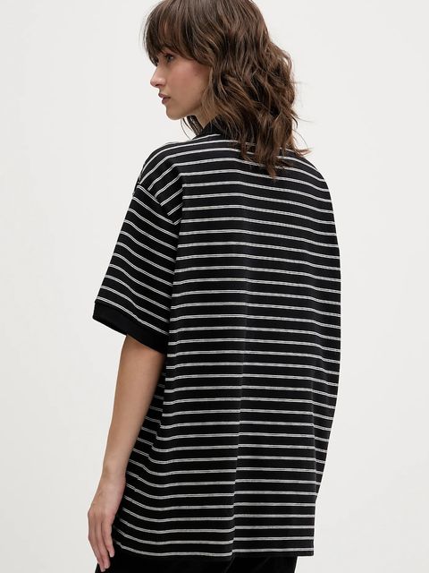 Rotate polo bawełniane damski kolor czarny 115643000