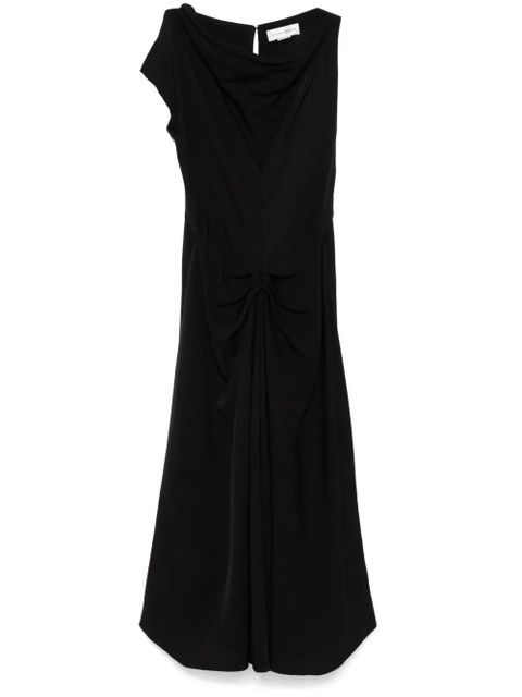 Victoria Beckham draped midi dress - Black - zdjęcie produktu nr 1