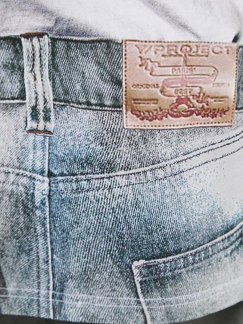 Y/Project longsleeve bawełniany YP TROMPE L'OEIL LONG SLEEVE T-SHIRT kolor biały 204TS021