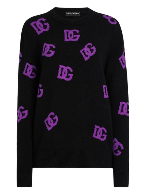 Dolce & Gabbana DNA wool DG-logo sweater - Black - zdjęcie produktu nr 1