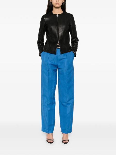 Versace pleated straight-leg trousers - Blue - zdjęcie produktu nr 2