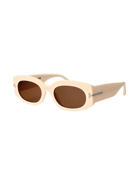 TOM FORD Eyewear oval-frame sunglasses - Neutrals - zdjęcie produktu nr 2