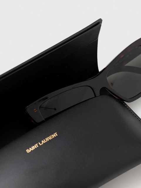 Saint Laurent okulary przeciwsłoneczne MICA damskie kolor czarny
