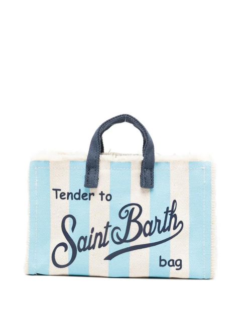 MC2 Saint Barth striped frayed phone bag - Blue - zdjęcie produktu nr 1
