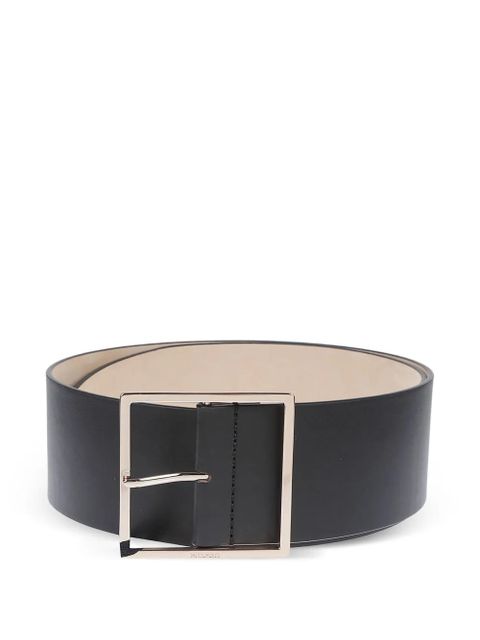 Max Mara square-buckle wide belt - Black - zdjęcie produktu nr 2