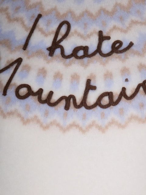 MC2 Saint Barth patterned crew-neck sweater - White