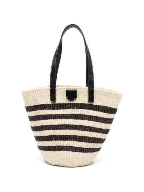 Max Mara Wkagennaio striped tote bag - Neutrals - zdjęcie produktu nr 1