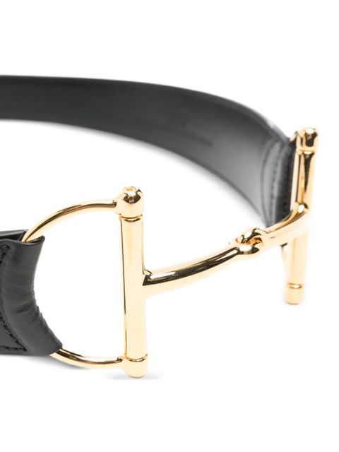 Gucci horsebit buckle belt - Black