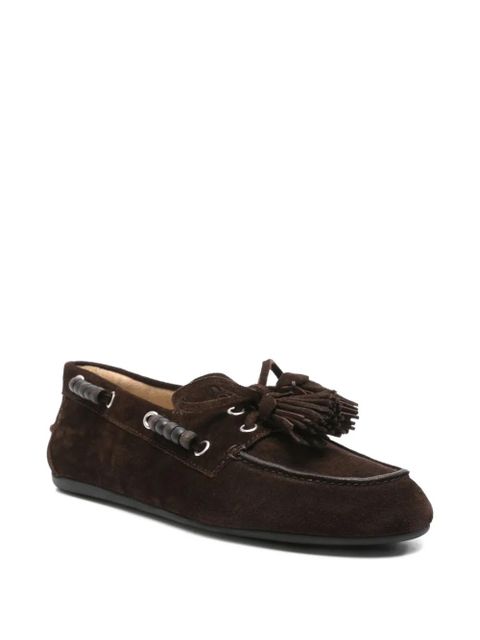 Miu Miu beaded tassels loafers - Brown - zdjęcie produktu nr 2