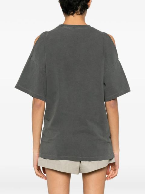 Coperni open-shoulder T-shirt - Grey