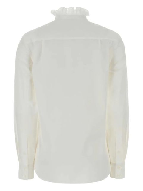 Alexander McQueen ruffle-collar shirt - White