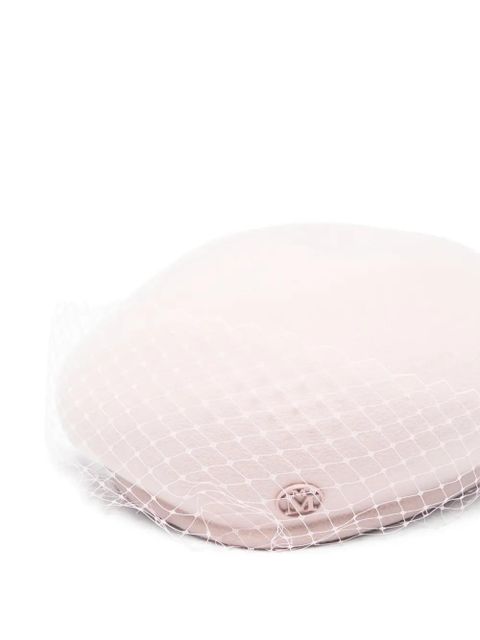 Maison Michel Bonnie veil beret hat - Pink