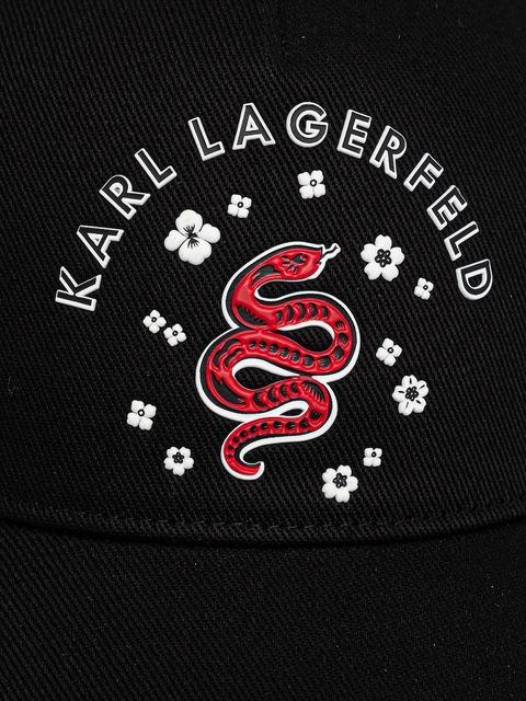 Karl Lagerfeld czapka z daszkiem bawełniana - zdjęcie produktu nr 1