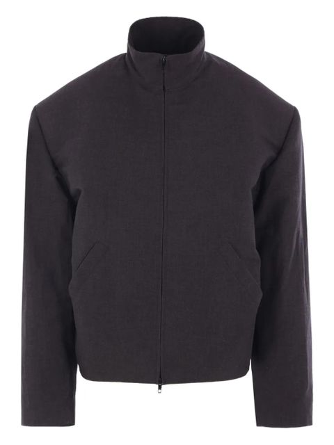 Balenciaga high-collar padded-shoulder jacket - Black - zdjęcie produktu nr 1