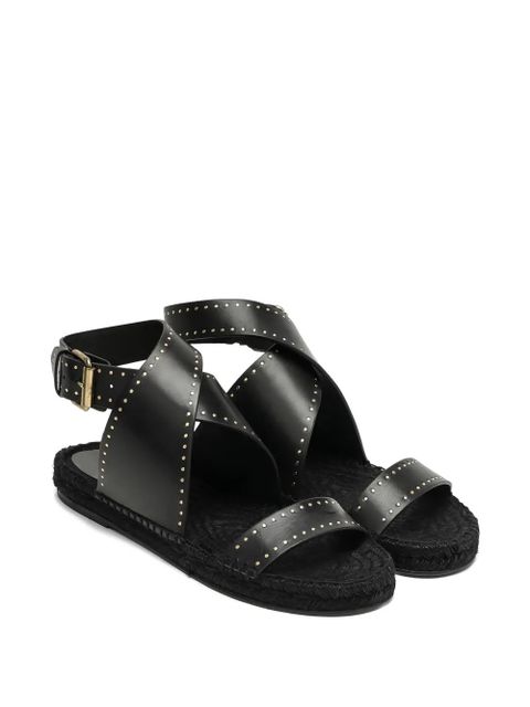 ISABEL MARANT studded cross-strap sandals - Black - zdjęcie produktu nr 2