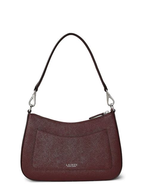 Lauren Ralph Lauren torebka skórzana kolor bordowy 431883768 - zdjęcie produktu nr 2