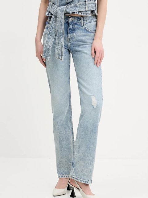 Hugo Blue jeansy bawełniane - zdjęcie produktu nr 2