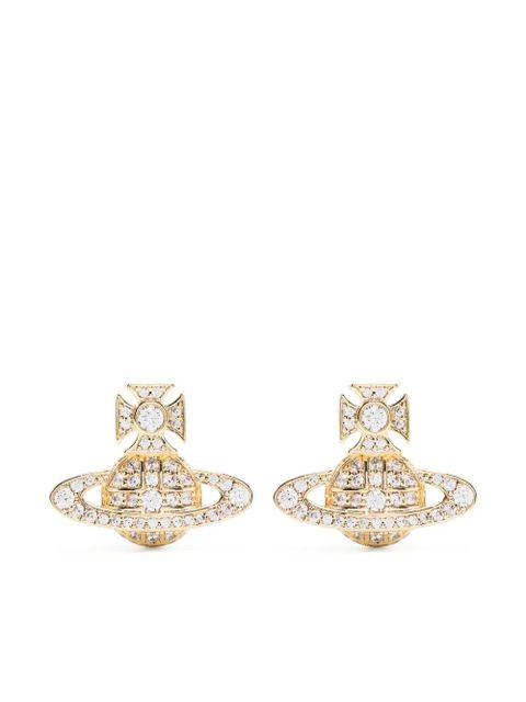 Vivienne Westwood Orb crystal-embellished stud earrings - Gold - zdjęcie produktu nr 1