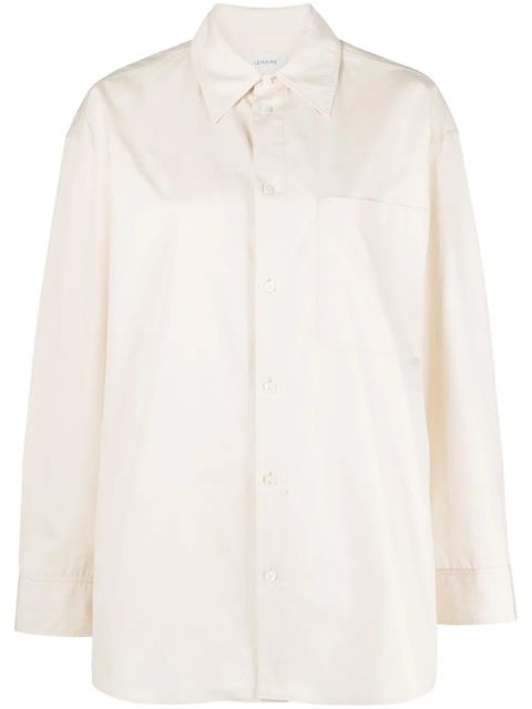 LEMAIRE layered cotton shirt - Neutrals - zdjęcie produktu nr 1