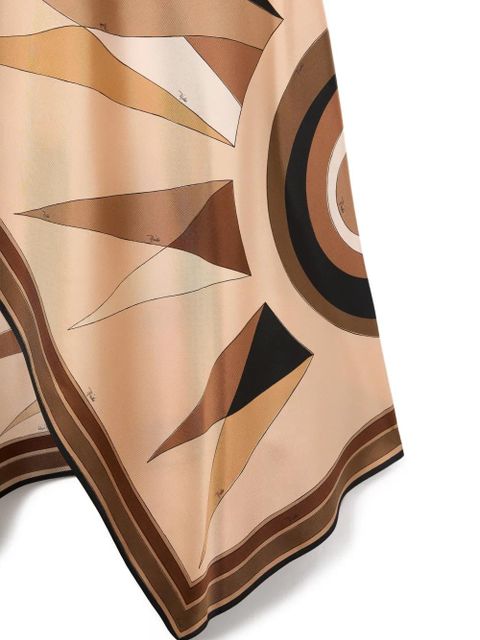 PUCCI Hawaii-print asymmetrical skirt - Neutrals - zdjęcie produktu nr 2