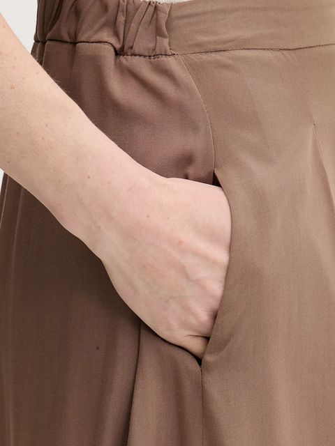 Answear.LAB spodnie damskie kolor brązowy szerokie high waist - zdjęcie produktu nr 2