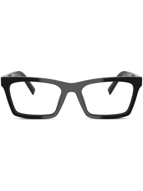 Miu Miu Eyewear rectangle frame glasses - Black - zdjęcie produktu nr 1