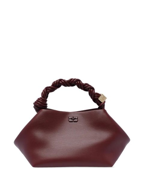 GANNI Bou braided-handle clutch bag - Red - zdjęcie produktu nr 1