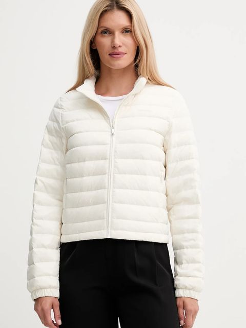 Calvin Klein kurtka puchowa kolor beżowy przejściowa LV044C513G - zdjęcie produktu nr 1