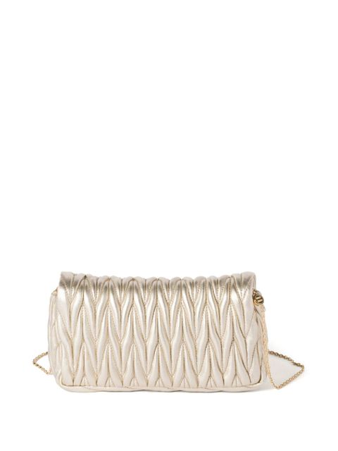 Miu Miu matelassé nappa leather mini-bag - Gold
