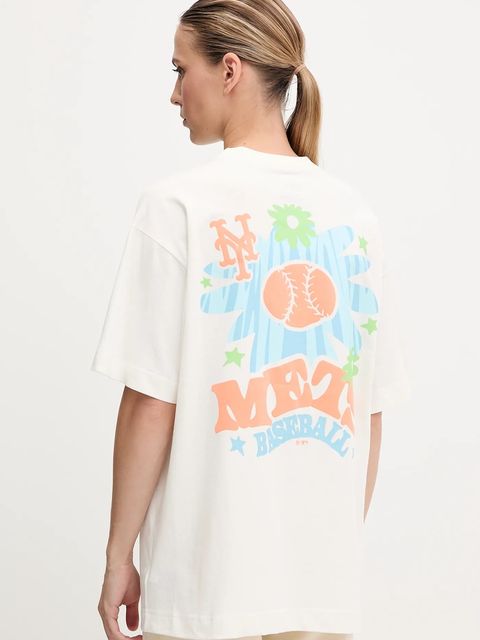 47 brand t-shirt bawełniany MLB New York Yankees damski kolor biały BB016TMPEES646062SS