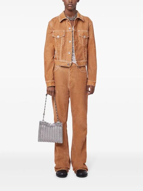 Rabanne contrast-stitching jacket - Brown - zdjęcie produktu nr 2