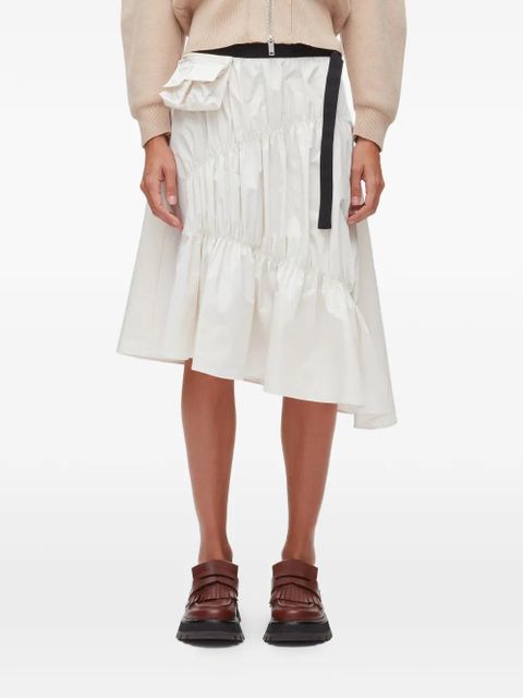 3.1 Phillip Lim ruffled asymmetric skirt - White